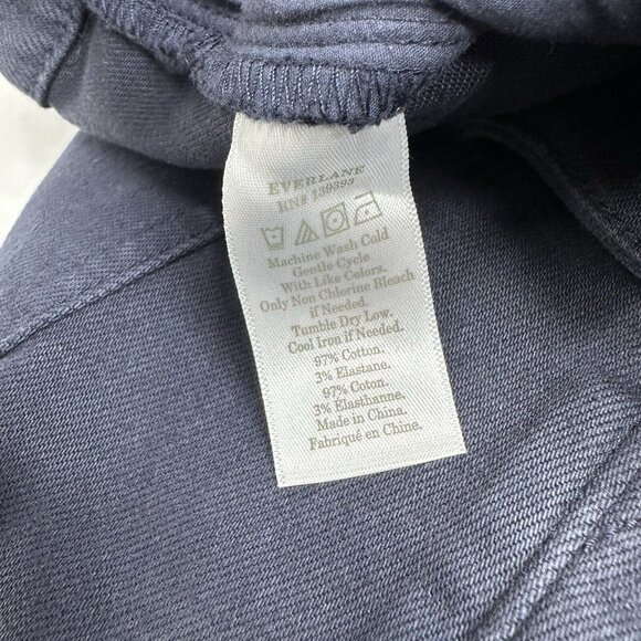 Everlane Women’s Navy Blue The‎ Wide-Leg Pant Minimalist Jean 2/W26/L27 - Picture 6 of 11